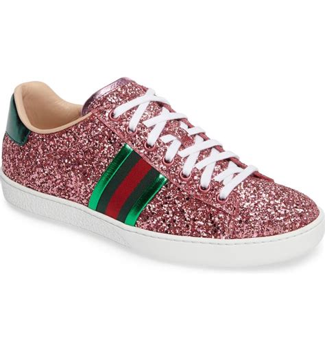 scarpe gucci glitter|Gucci ace glitter sneakers.